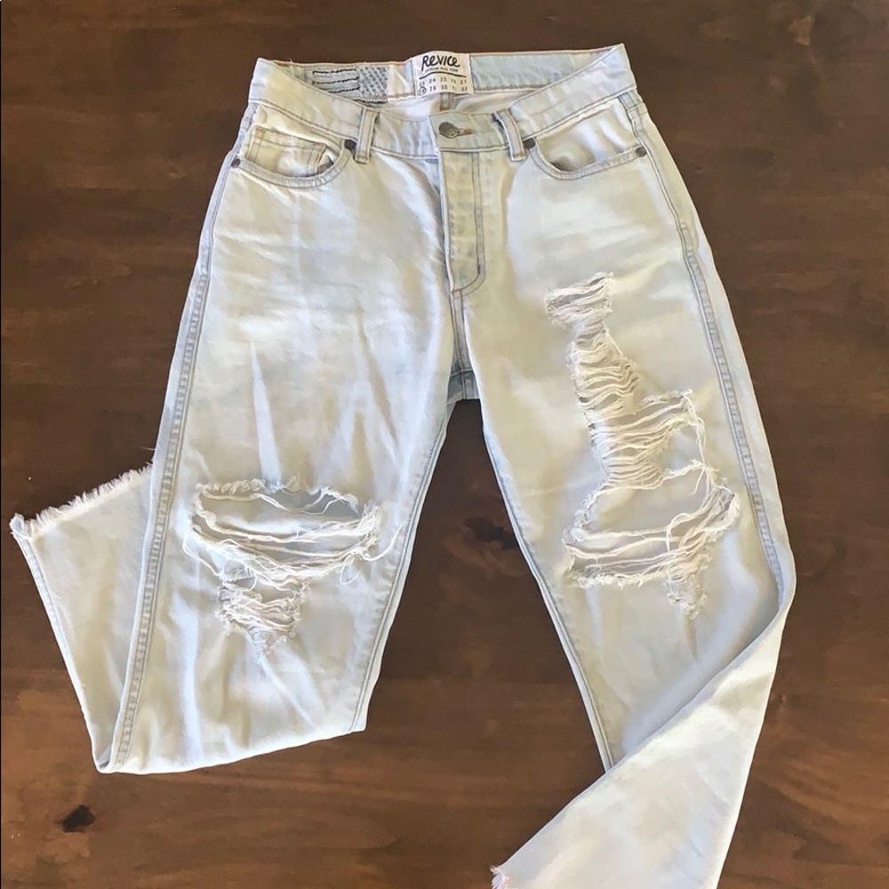 REVICE jeans distressed light wash